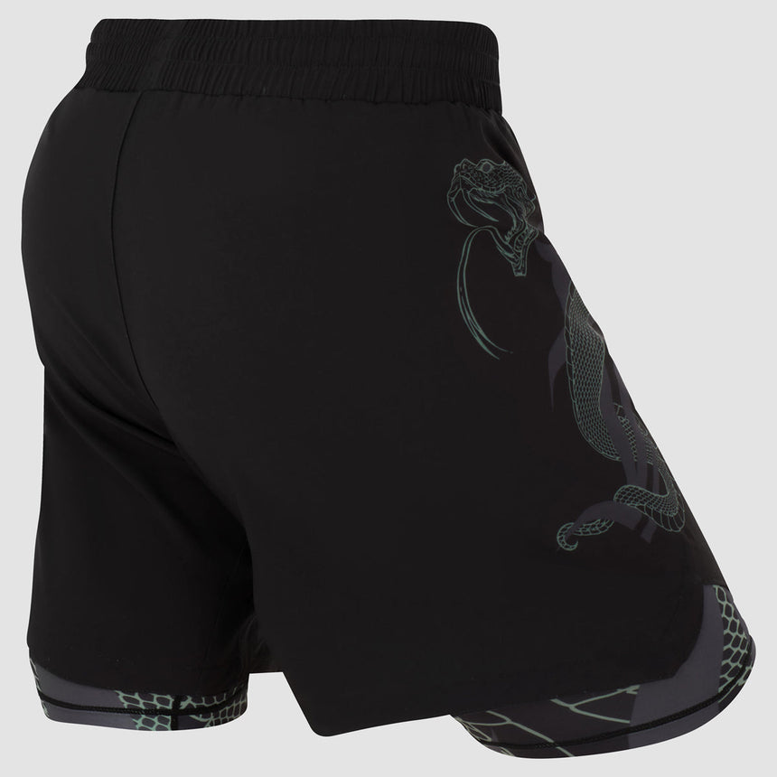 Fumetsu Anaconda Womens Dual Layer Fight Shorts Black/Khaki    at Bytomic Trade and Wholesale