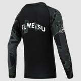 Fumetsu Anaconda Womens Long Sleeve Rash Guard Black/Khaki    at Bytomic Trade and Wholesale