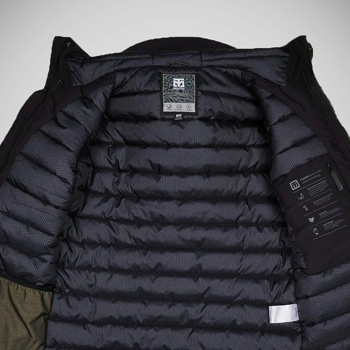 Mooto Europa S2 Winter Puffer Jacket Black    at Bytomic Trade and Wholesale