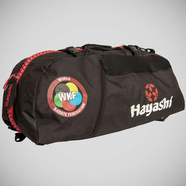 Hayashi WKF Sportsbag-Backpack Black/Red    at Bytomic Trade and Wholesale