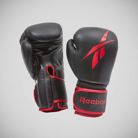 Reebok Leather Boxing Gloves Black/Red    at Bytomic Trade and Wholesale