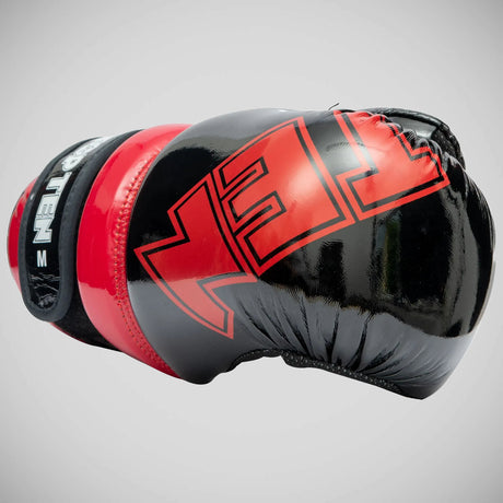 Black/Red Top Ten Glossy Block Pointfighter Gloves    at Bytomic Trade and Wholesale