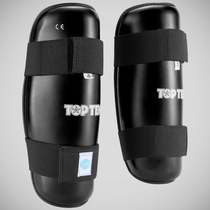 Black Top Ten WAKO Shin Guards    at Bytomic Trade and Wholesale