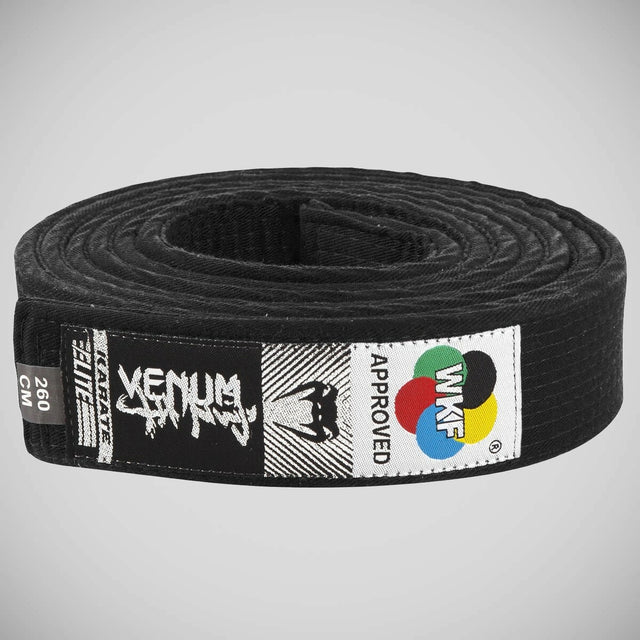 WKF Approved Karate Belt Black    at Bytomic Trade and Wholesale