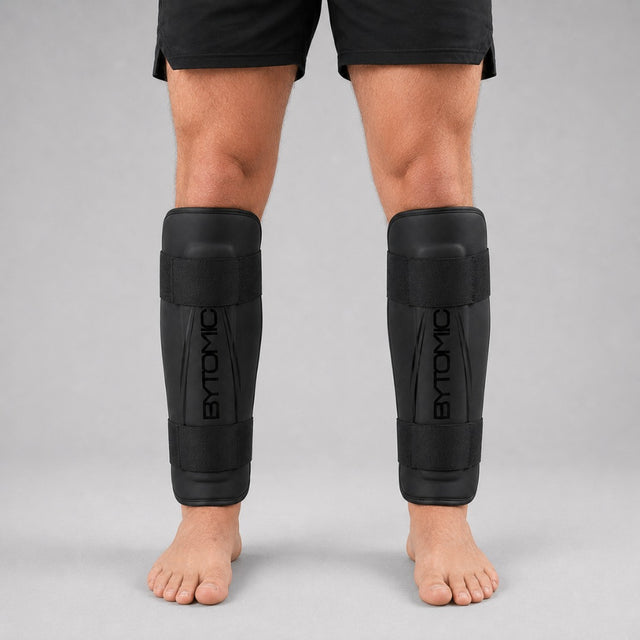 Black/Black Bytomic Axis V2 Shin Guards at Bytomic Trade & Wholesale 1