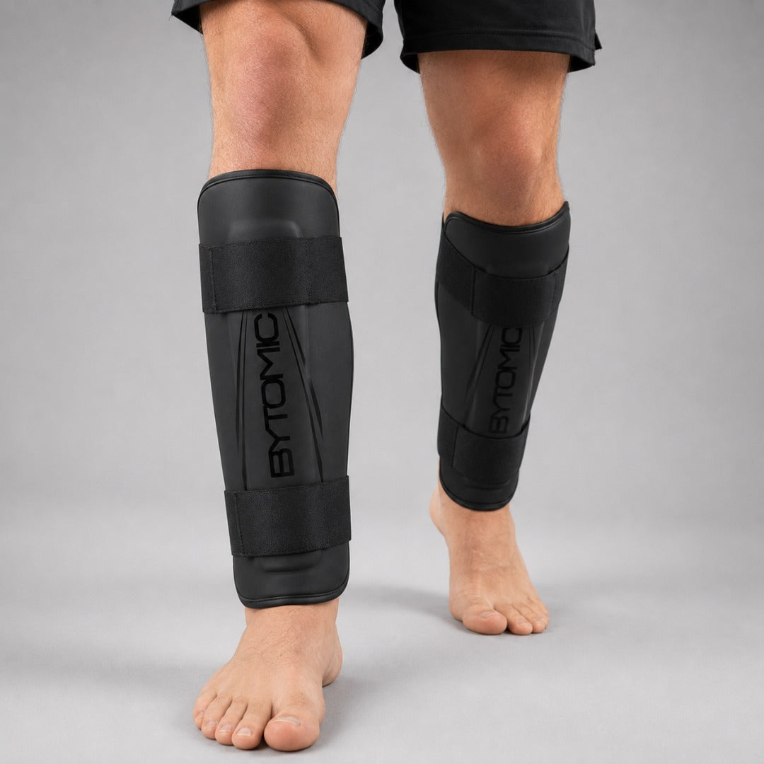Black/Black Bytomic Axis V2 Shin Guards at Bytomic Trade & Wholesale 3