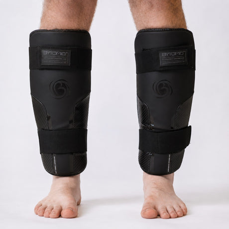 Black/Black Bytomic Performer Carbon Evo Shin Guards