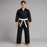 Black Bytomic Red Label 7oz Cotton Karate Uniform