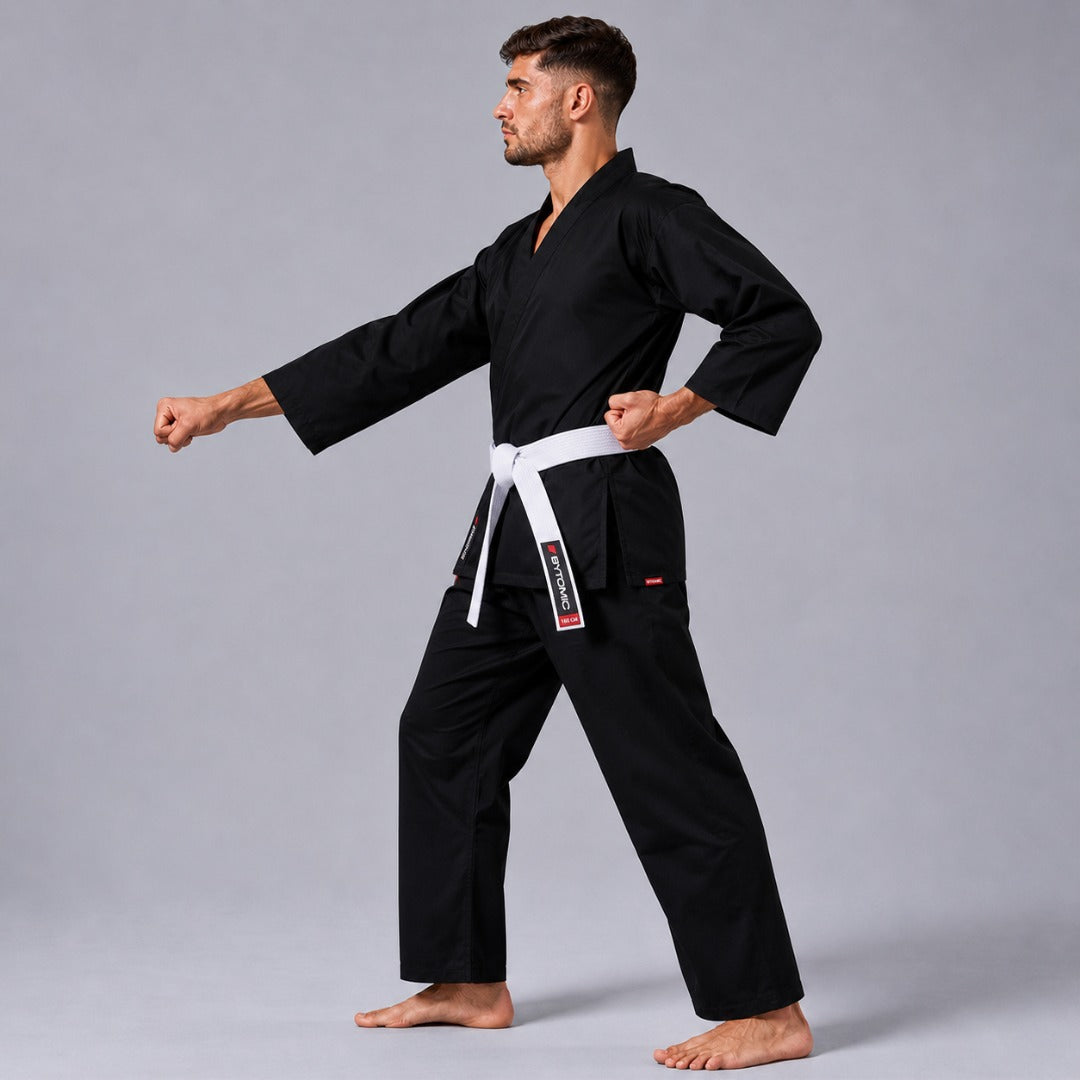 Black Bytomic Red Label 7oz Lightweight Karate Uniform