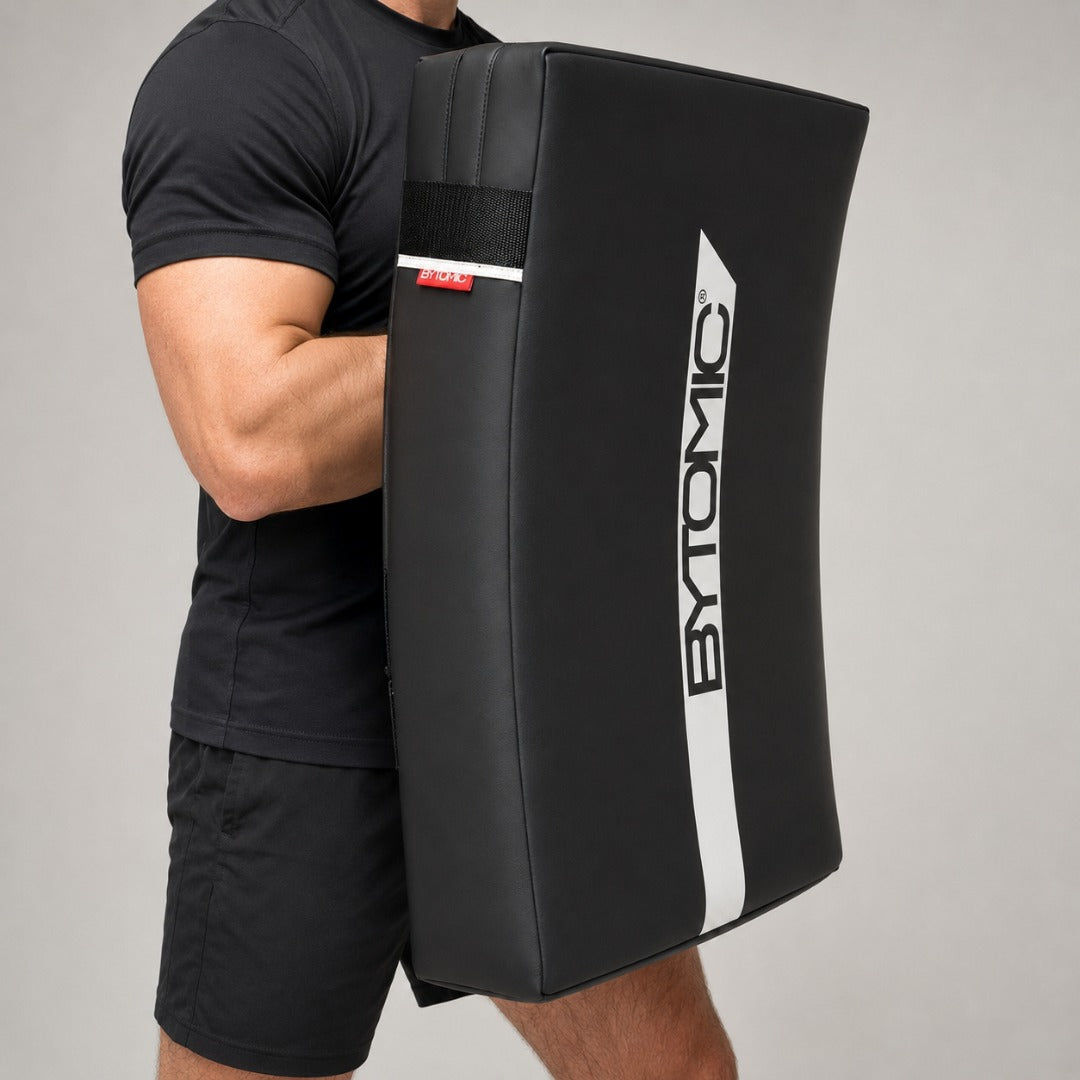 Black Bytomic Red Label Curved Kick Shield at Bytomic Trade & Wholesale 1
