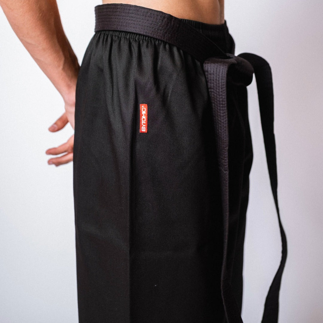 Black Bytomic Red Label V-Neck Martial Arts Uniform