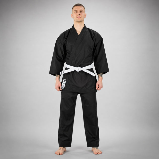 Black Bytomic Ronin Middleweight Karate Uniform Photoshoot 1