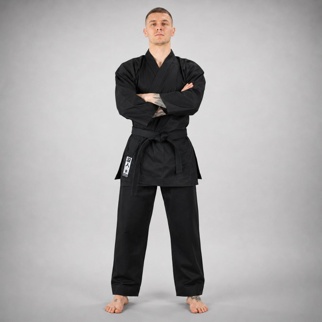 Black Bytomic Ronin Middleweight Karate Uniform Photoshoot 5