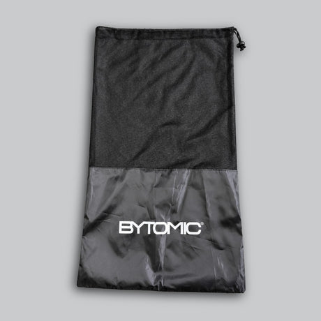 Black/Red Bytomic Drawstring Equipment Bag Flat Lay Front