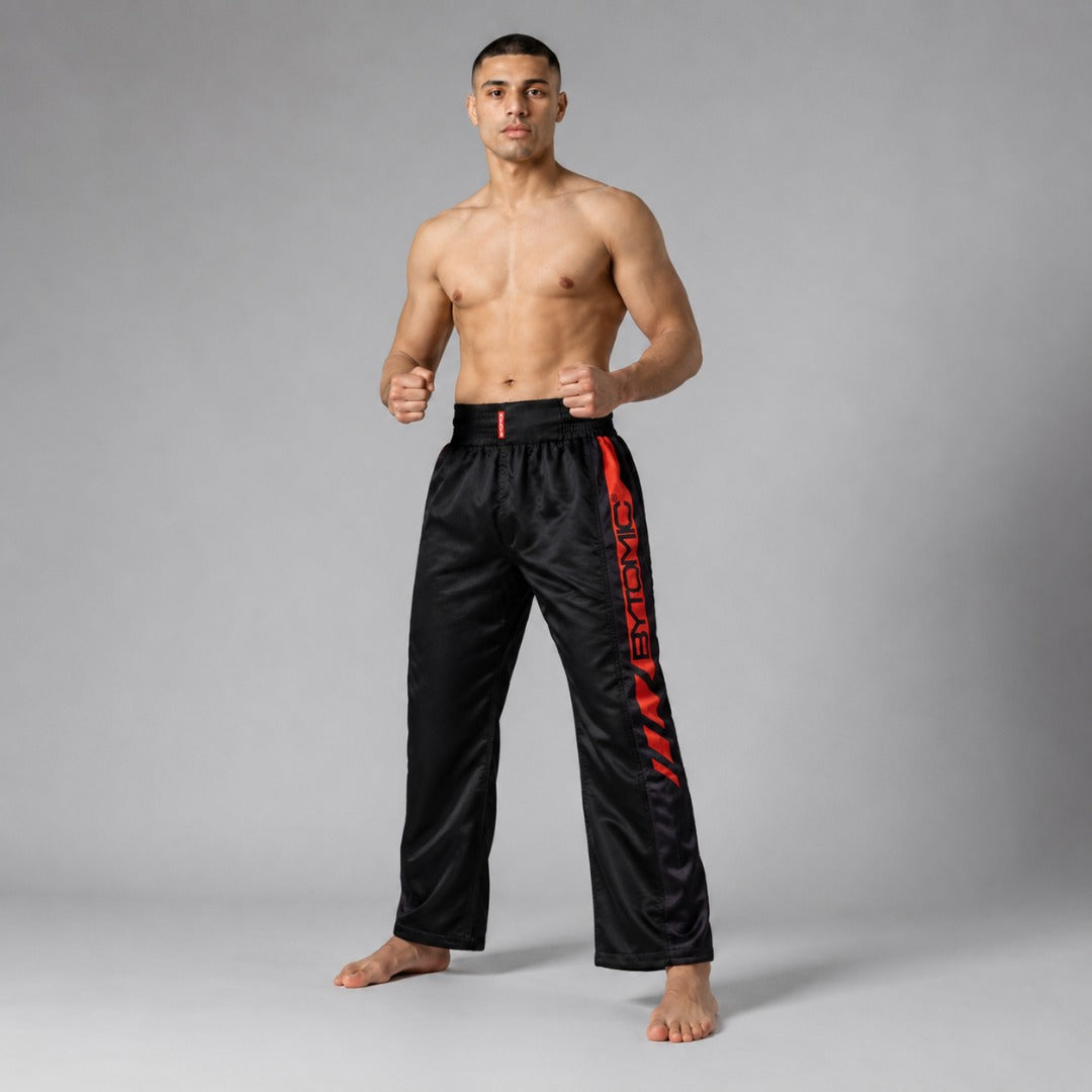 Bytomic Red Label Mesh Kickboxing Pants Black/Red