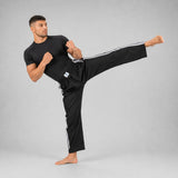 Black/White Bytomic Adult Double Stripe Contact Pants