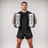 Black/White Bytomic Axis V2 Curved Thai Pads at Bytomic Trade & Wholesale 1