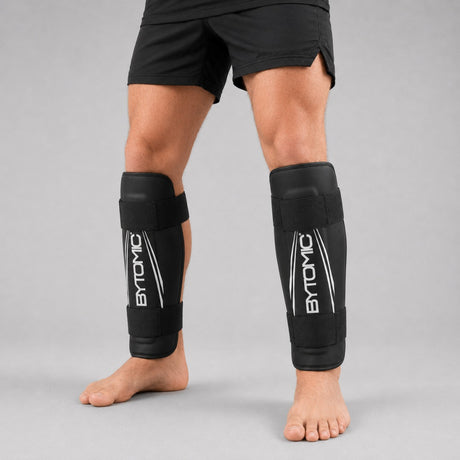 Black/White Bytomic Axis V2 Shin Guards at Bytomic Trade & Wholesale 1