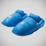 Hayashi WKF Approved Karate Shin-Instep Guard Blue    at Bytomic Trade and Wholesale