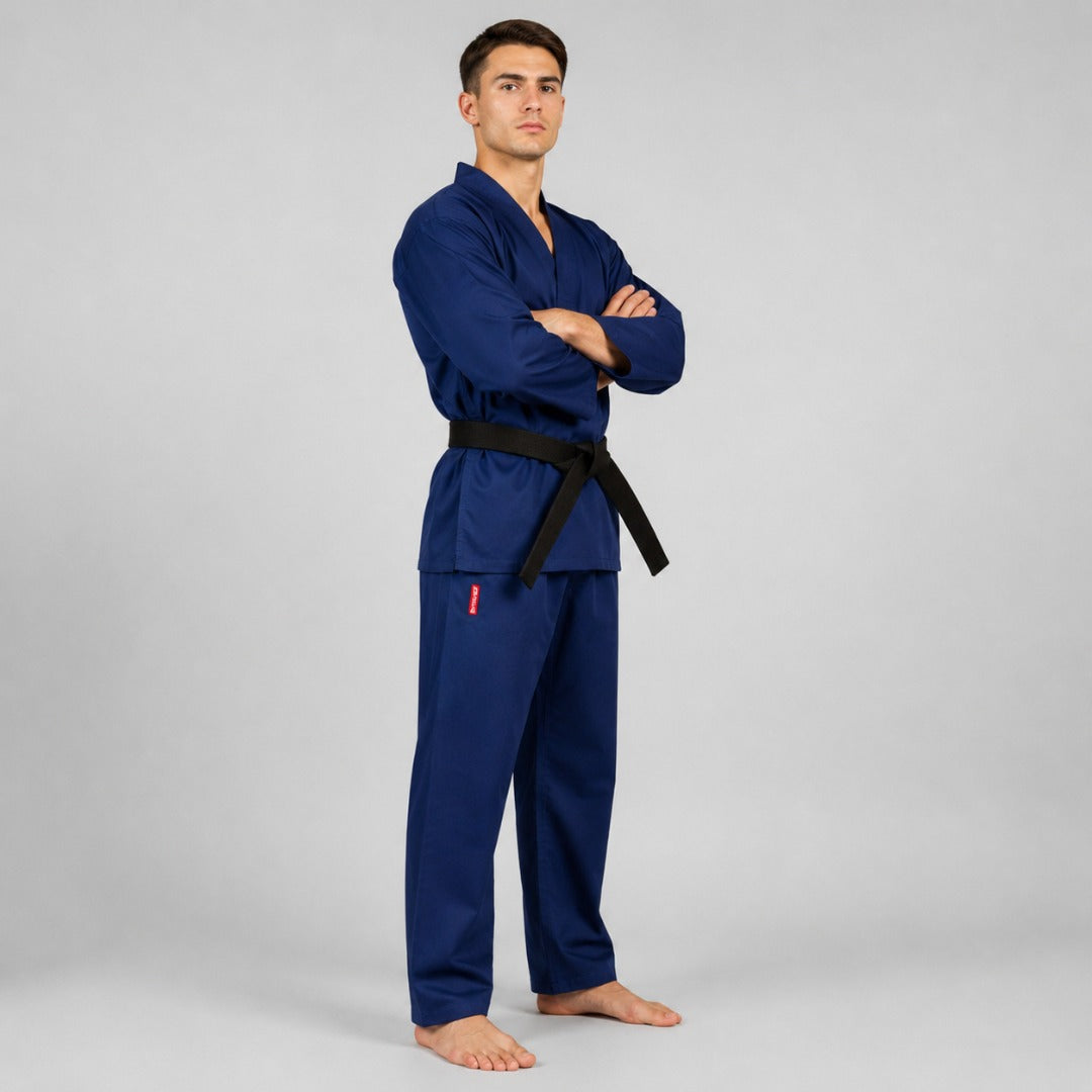 Blue Bytomic Red Label V-Neck Adult Martial Arts Uniform