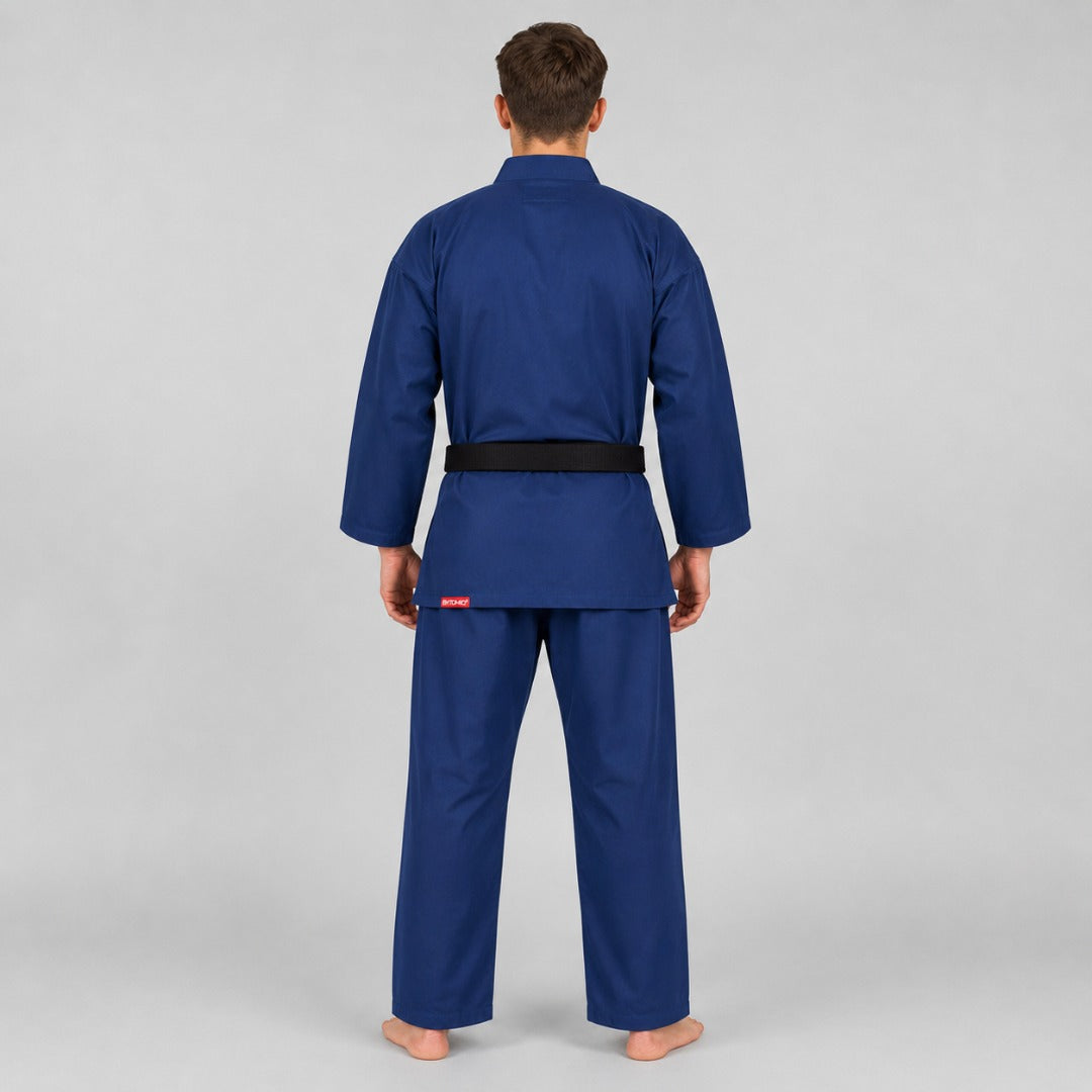 Blue Bytomic Red Label V-Neck Adult Martial Arts Uniform