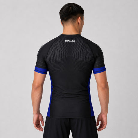 Fumetsu Competitor MK2 Short Sleeve Rash Guard Black/Blue