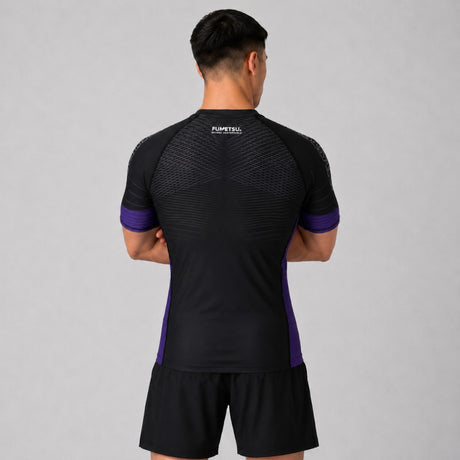 Fumetsu Competitor MK2 Short Sleeve Rash Guard Black/Purple