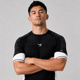Fumetsu Competitor MK2 Short Sleeve Rash Guard Black/White
