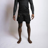 Fumetsu Dragon Slayer Dual Layer Shorts Black/Gold at Bytomic Trade and Wholesale