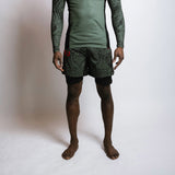 Fumetsu Dragon Slayer Dual Layer Shorts Khaki/Orange at Bytomic Trade and Wholesale