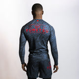 Fumetsu Dragon Slayer Long Sleeve Rash Guard Blue/Black/Red at Bytomic Trade and Wholesale
