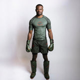 Fumetsu Dragon Slayer Shin Guards Khaki/Orange at Bytomic Trade & Wholesale 6