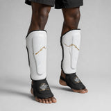 Fumetsu Dragon Slayer Shin Guards White/Black/Gold at Bytomic Trade & Wholesale 4
