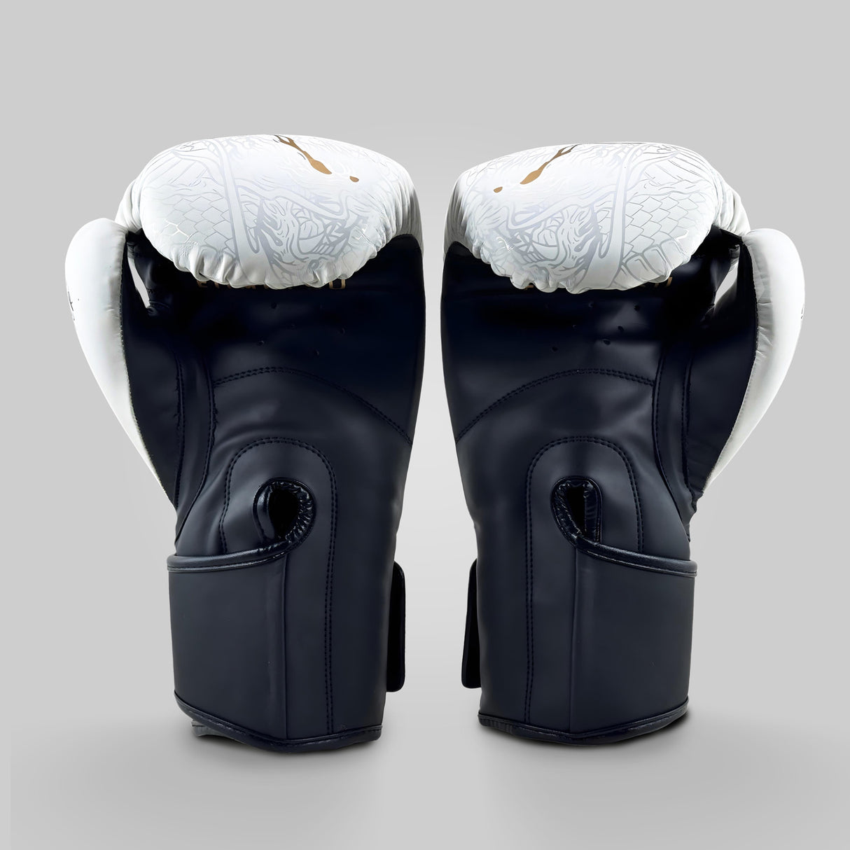 Fumetsu Dragon Slayer Boxing Gloves White/Black/Gold at Bytomic Trade and Wholesale