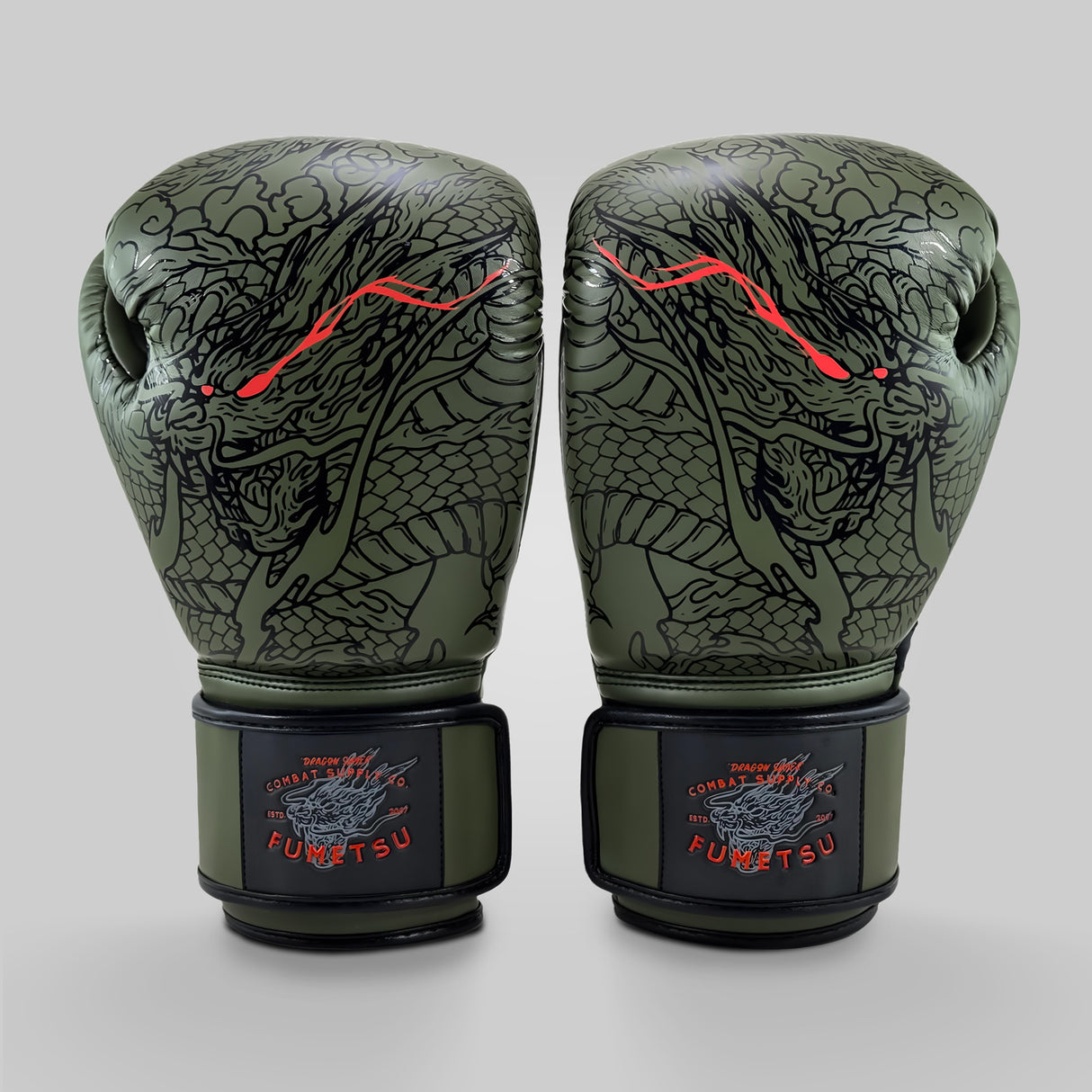 Fumetsu Dragon Slayer Boxing Gloves Khaki/Orange at Bytomic Trade and Wholesale