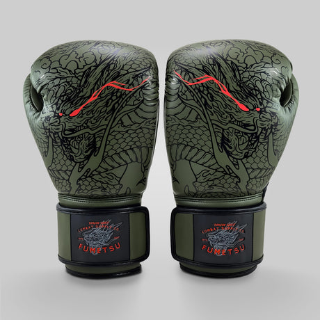 Fumetsu Dragon Slayer Boxing Gloves Khaki/Orange at Bytomic Trade and Wholesale