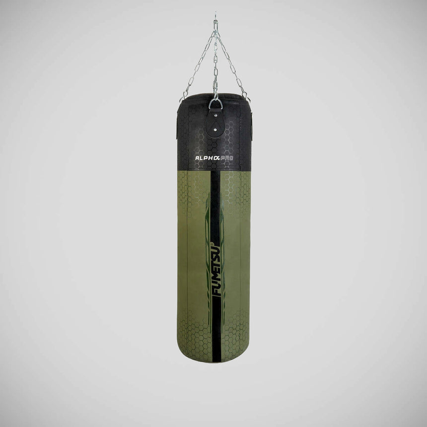 Fumetsu Alpha Pro 4ft Punch Bag Olive Green/Black    at Bytomic Trade and Wholesale
