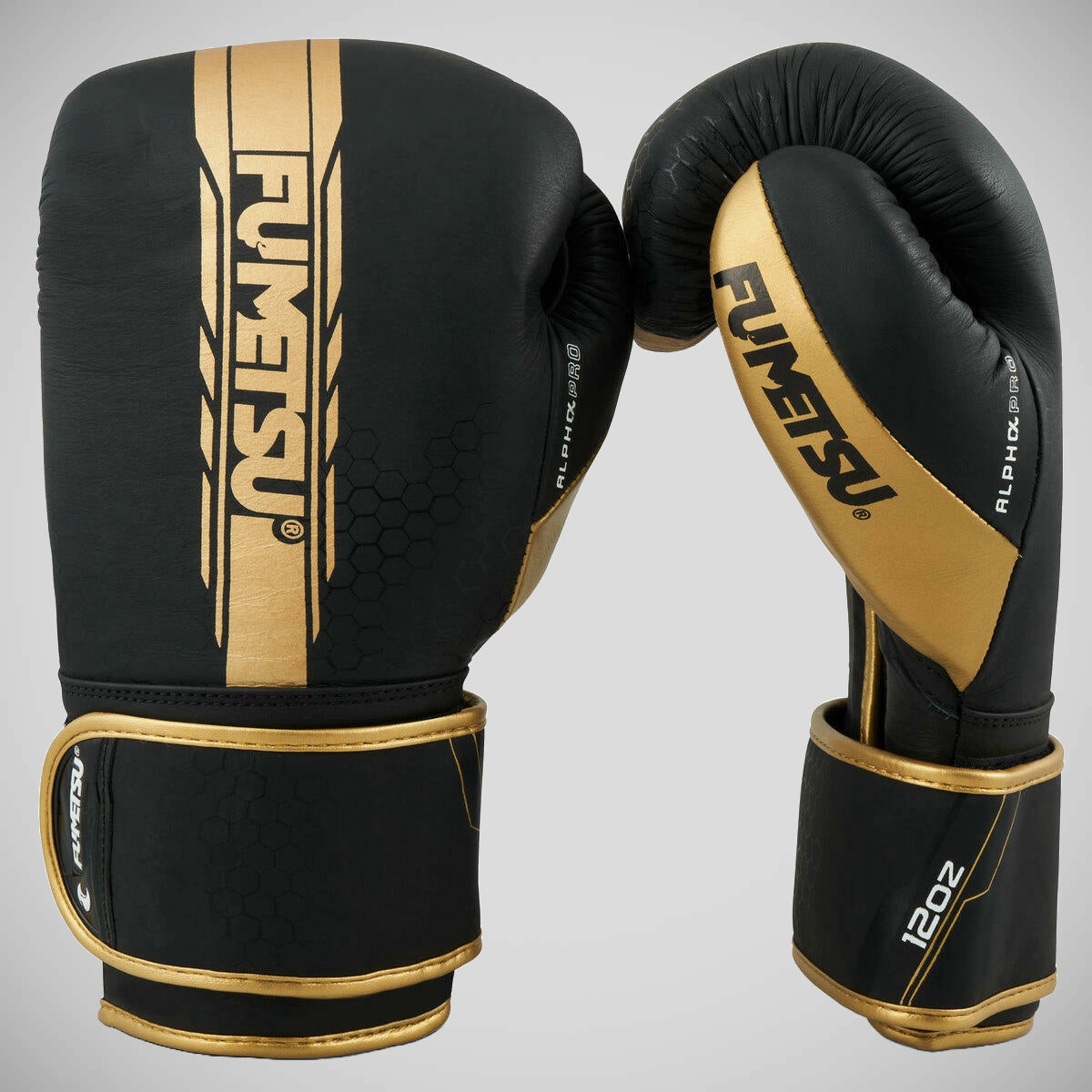 Fumetsu Alpha Pro Boxing Gloves Black/Gold    at Bytomic Trade and Wholesale