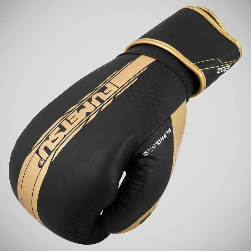 Fumetsu Alpha Pro Boxing Gloves Black/Gold    at Bytomic Trade and Wholesale