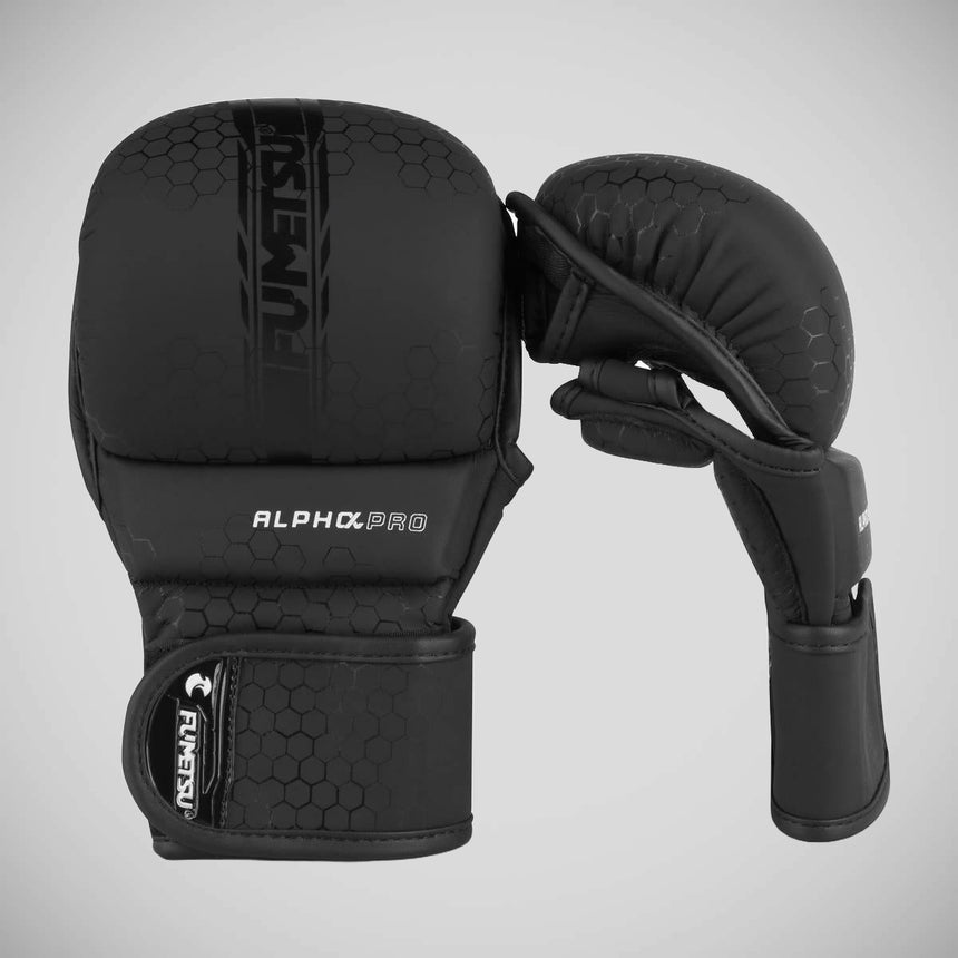 Fumetsu Alpha Pro MMA Sparring Gloves Black/Black    at Bytomic Trade and Wholesale