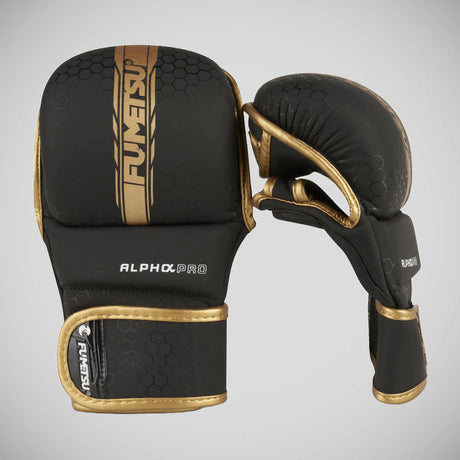 Fumetsu Alpha Pro MMA Sparring Gloves Black/Gold    at Bytomic Trade and Wholesale