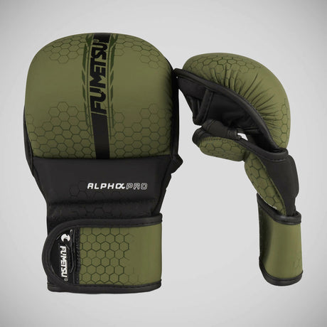 Fumetsu Alpha Pro MMA Sparring Gloves Olive Green/Black    at Bytomic Trade and Wholesale