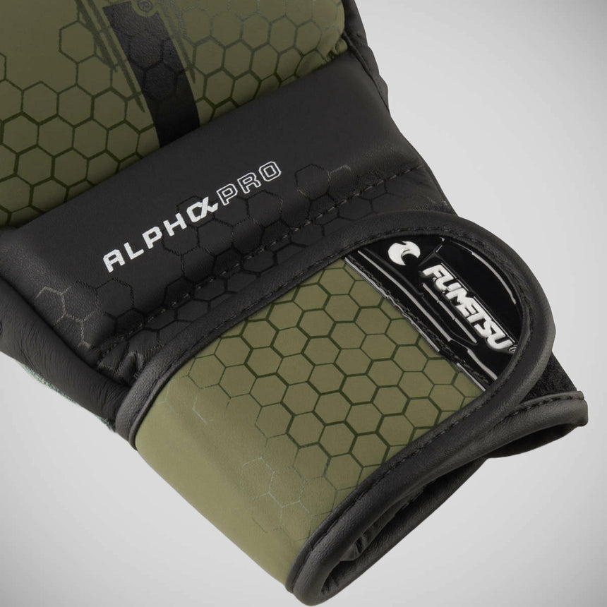 Fumetsu Alpha Pro MMA Sparring Gloves Olive Green/Black    at Bytomic Trade and Wholesale