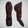 Fumetsu Anaconda Shin/Instep Guards Black/Red