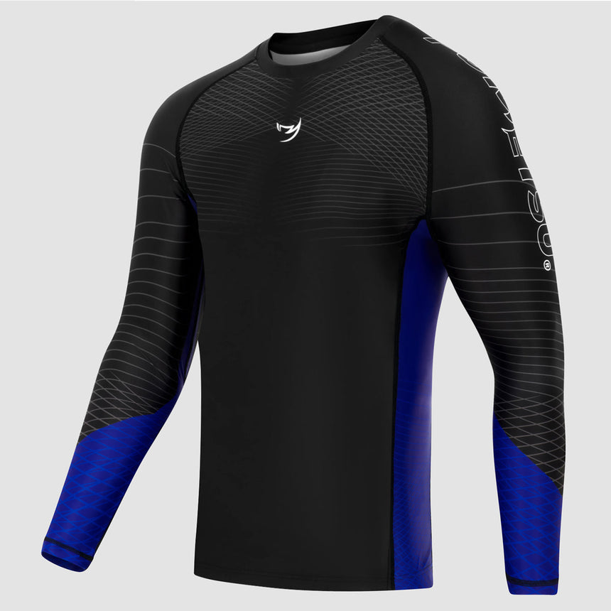 Fumetsu Competitor MK2 Long Sleeve Rash Guard Black/Blue    at Bytomic Trade and Wholesale