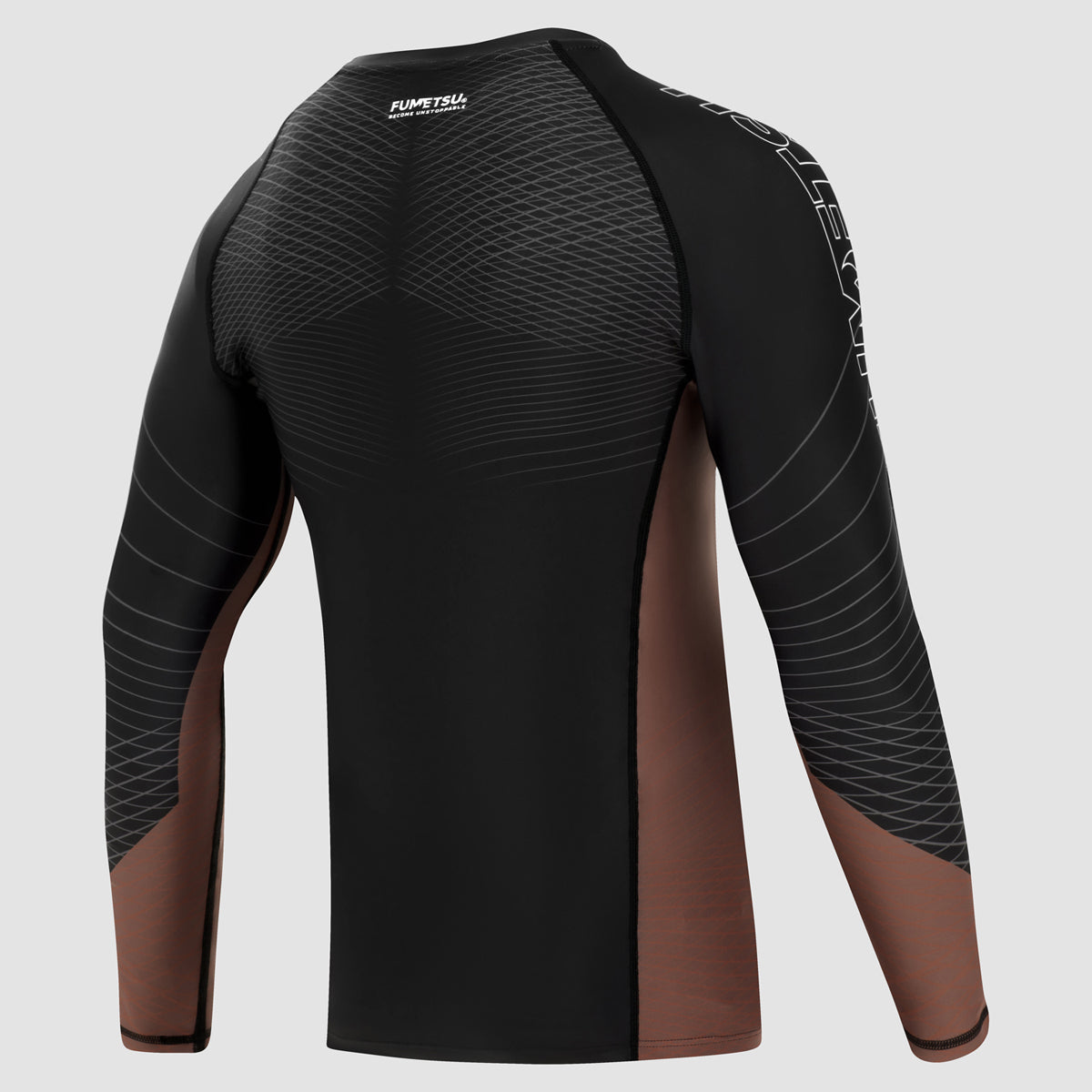 Fumetsu Competitor MK2 Long Sleeve Rash Guard Black/Brown    at Bytomic Trade and Wholesale