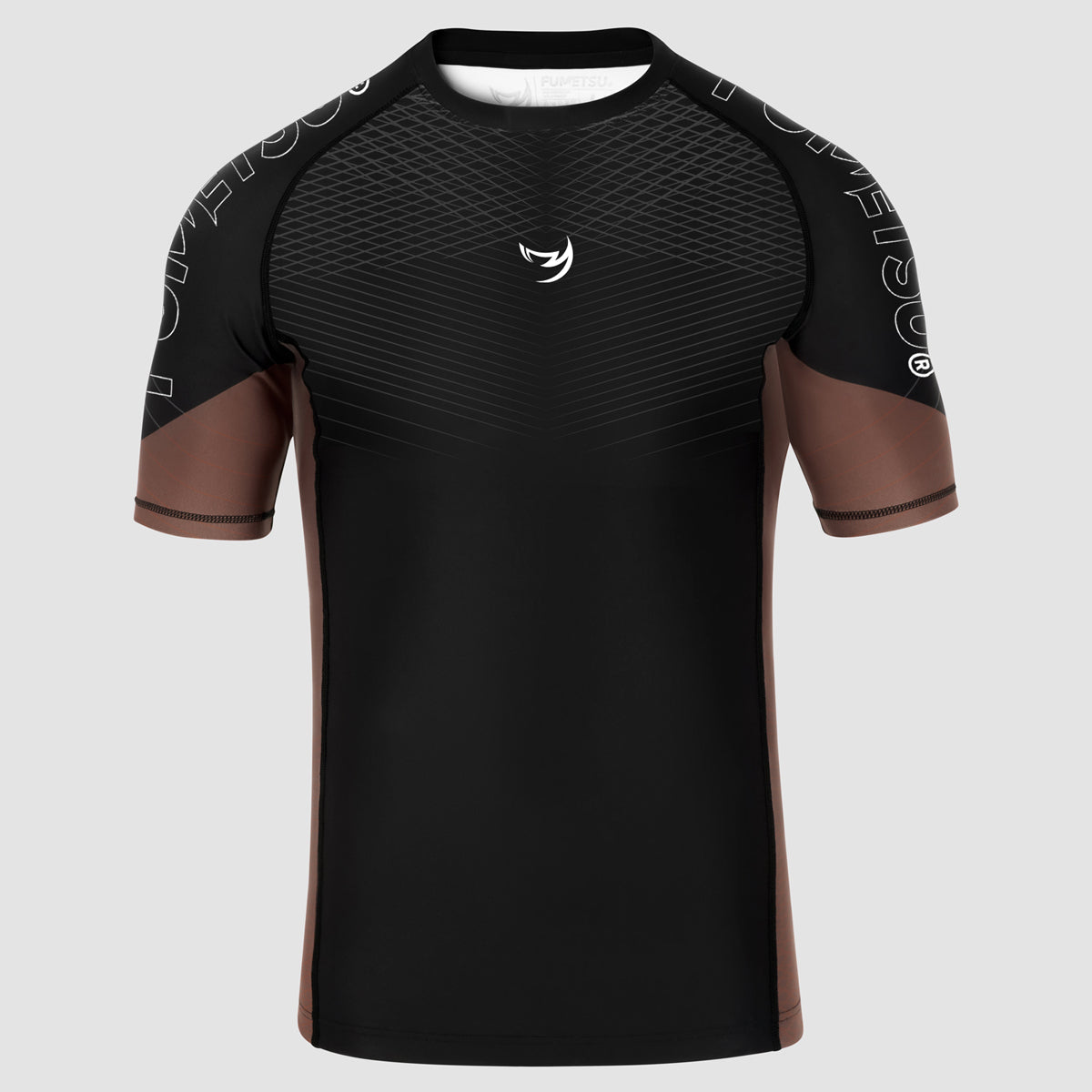 Fumetsu Competitor MK2 Short Sleeve Rash Guard Black/Brown    at Bytomic Trade and Wholesale