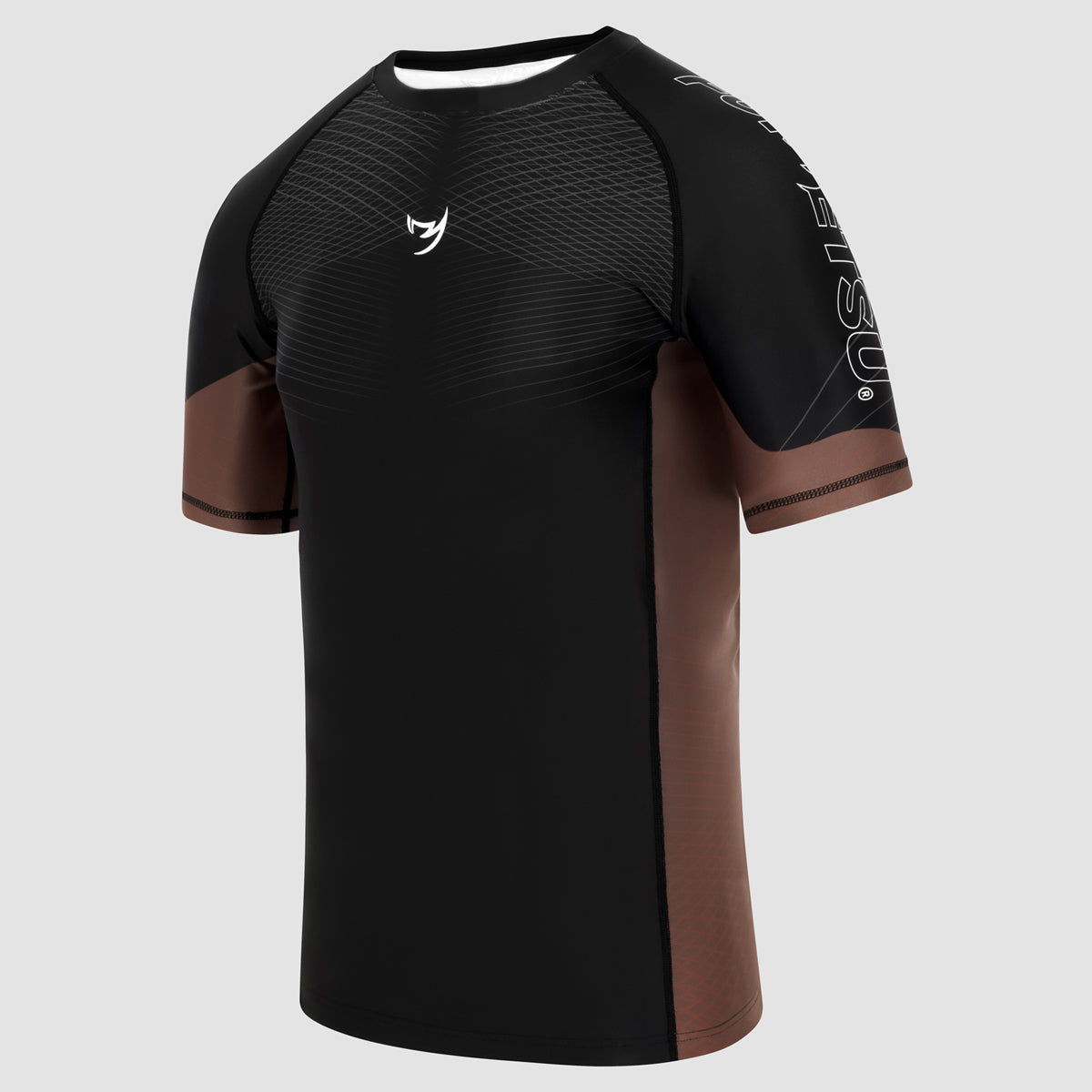 Fumetsu Competitor MK2 Short Sleeve Rash Guard Black/Brown    at Bytomic Trade and Wholesale