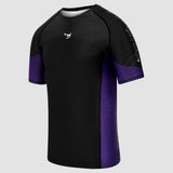 Fumetsu Competitor MK2 Short Sleeve Rash Guard Black/Purple    at Bytomic Trade and Wholesale