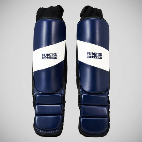 Fumetsu Ghost MMA Shin Guards Navy/White    at Bytomic Trade and Wholesale